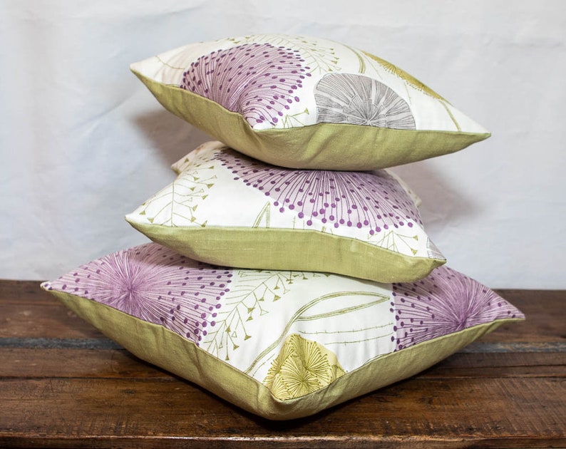 English Gardenia Fabric by Harlequin~Modern Floral Pillow Cover~Fabric Printed in the UK~Designer Cushion Cover~Ready to Ship