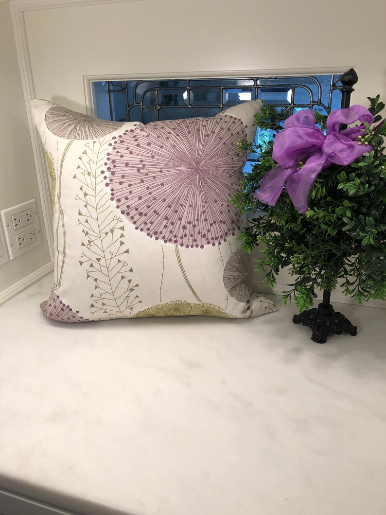 English Gardenia Fabric by Harlequin~Modern Floral Pillow Cover~Fabric Printed in the UK~Designer Cushion Cover~Ready to Ship