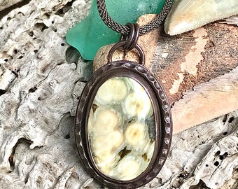 Ocean Jasper & Copper Pendant