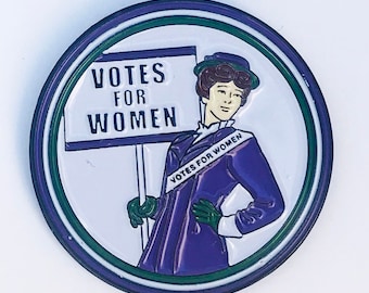 Votes For Women Suffragette Power Pin - Suffrage Enamel Pin - international women’s day - feminist badge - brooch - jewellery
