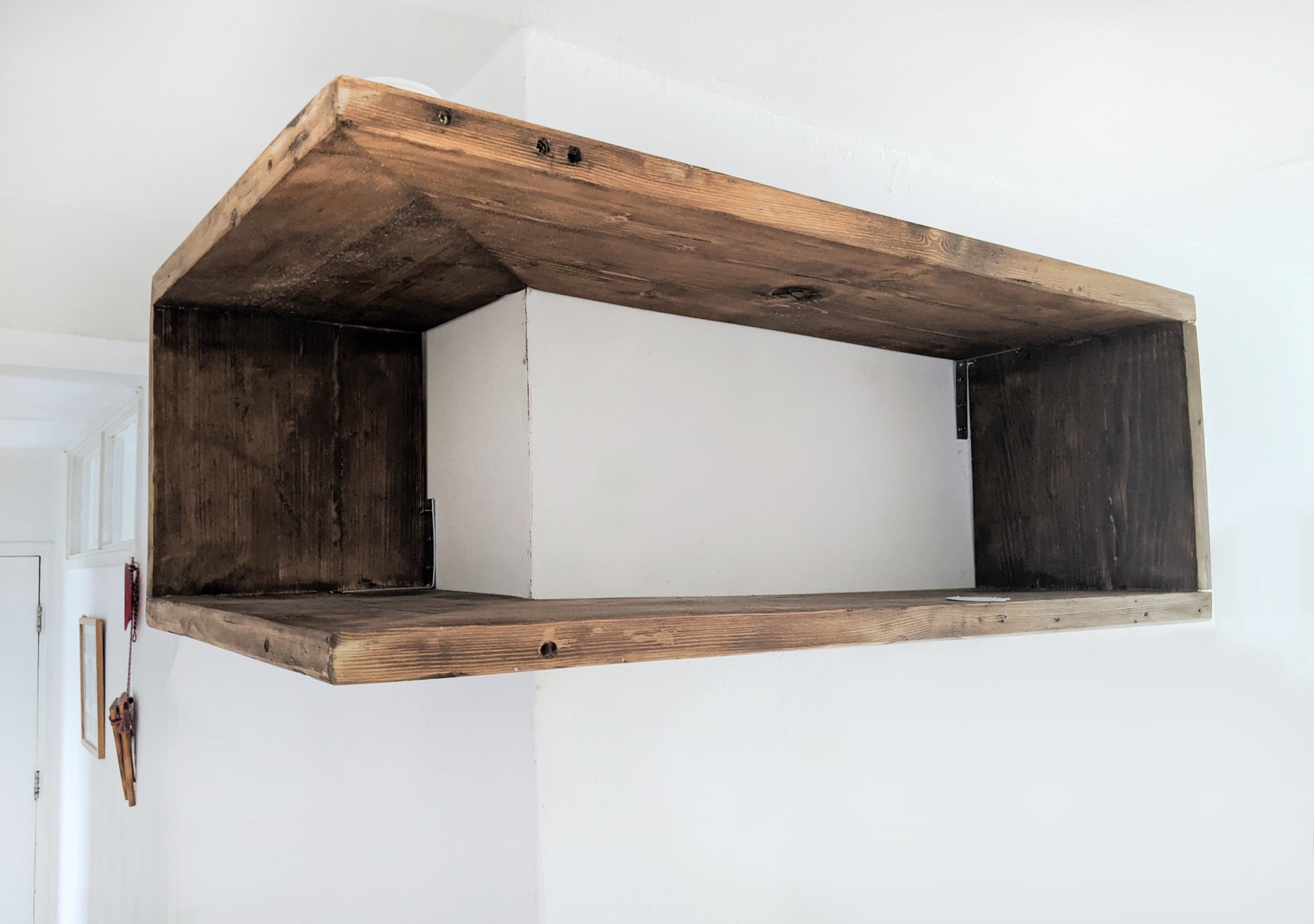 Corner Wall Shelf Large Lshape Reversible Rustic Reclaimed Etsy UK