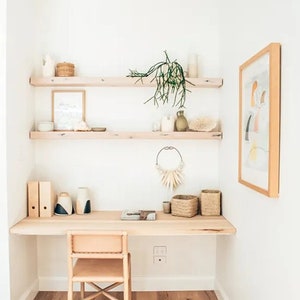 Built-in Bespoke Rustic Alcove Desk