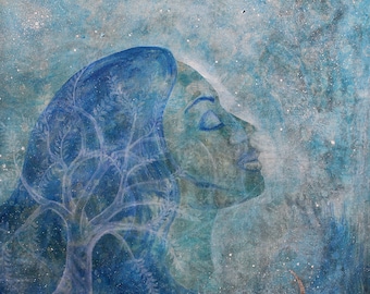 Fine Art Print "lighttree", Art Print, divine feminine, Femininity, Healing, Feminism, Spiritual Art