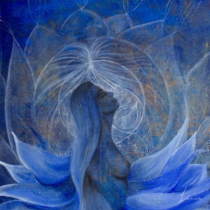 Print of "The calling", art print, divine feminine, femininity, healing, feminism, spiritual art