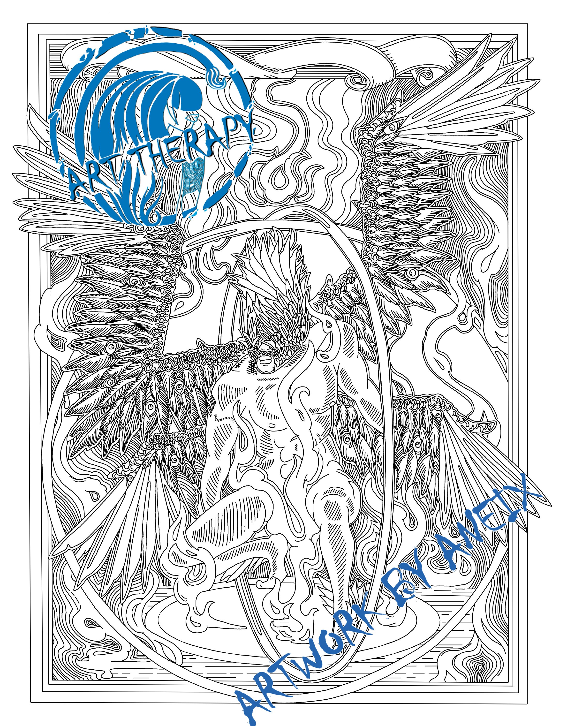 Adult Coloring Page Pdfsolomon Circle of Ezekiel Rings : Adult - Etsy