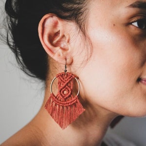 Amor Large - Macrame Earings