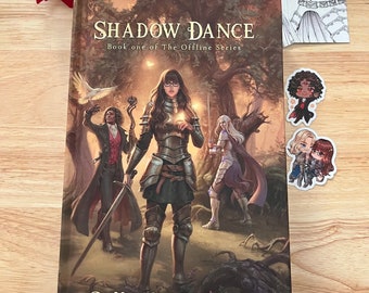 Shadow Dance, SIGNED hardcover with special MATTE cover, fantasy novel featuring high elves, vampires and lots of romantic tension