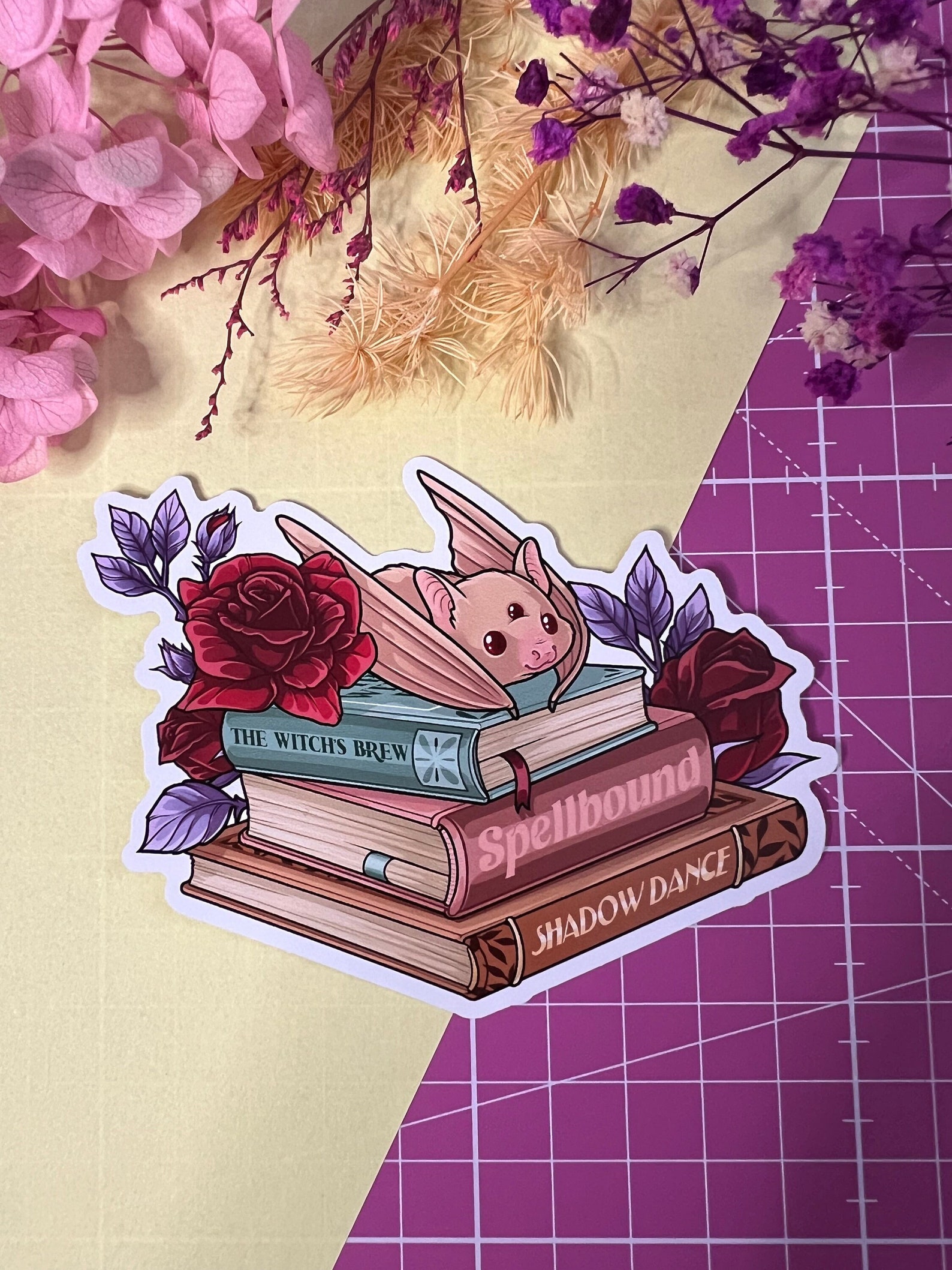 Vampire Bat Sticker, Kawaii Sticker, Sticker for Reader, Laptop Sticker ...