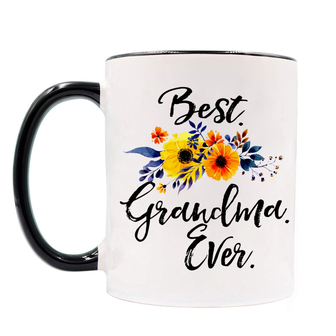 Best Grandma Coffee Mug Best Grandma Ever Unique Valentines Etsy