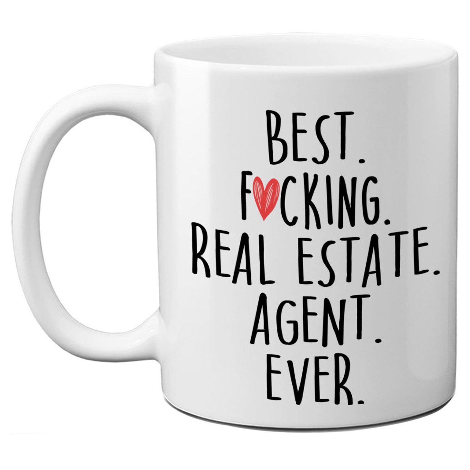 Personalized Best Real Estate Agent Ever Mug Custom Thank You Etsy