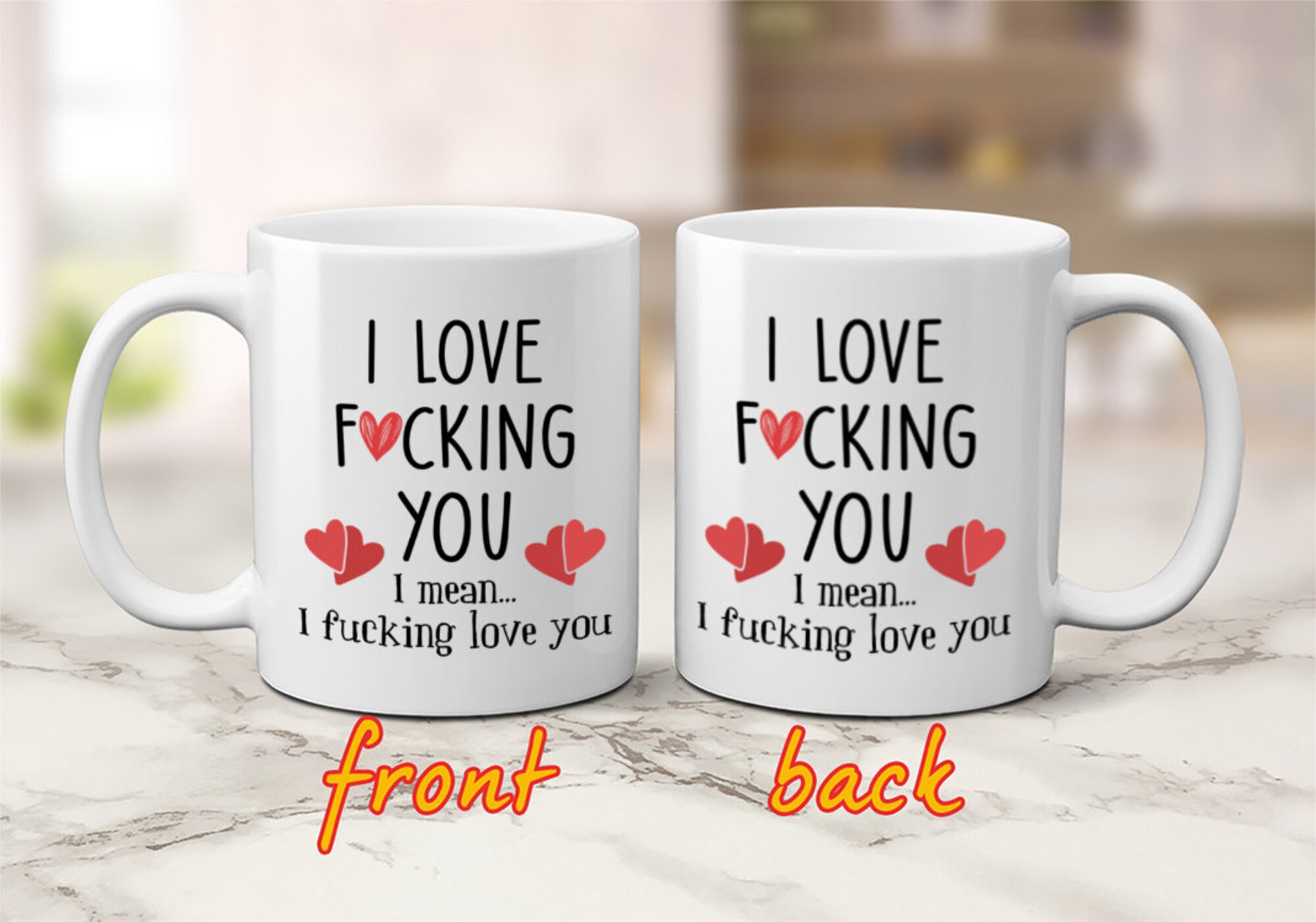 Discover Funny Gift for Wife, Husband, Fiance, I Love Fucking You Mug