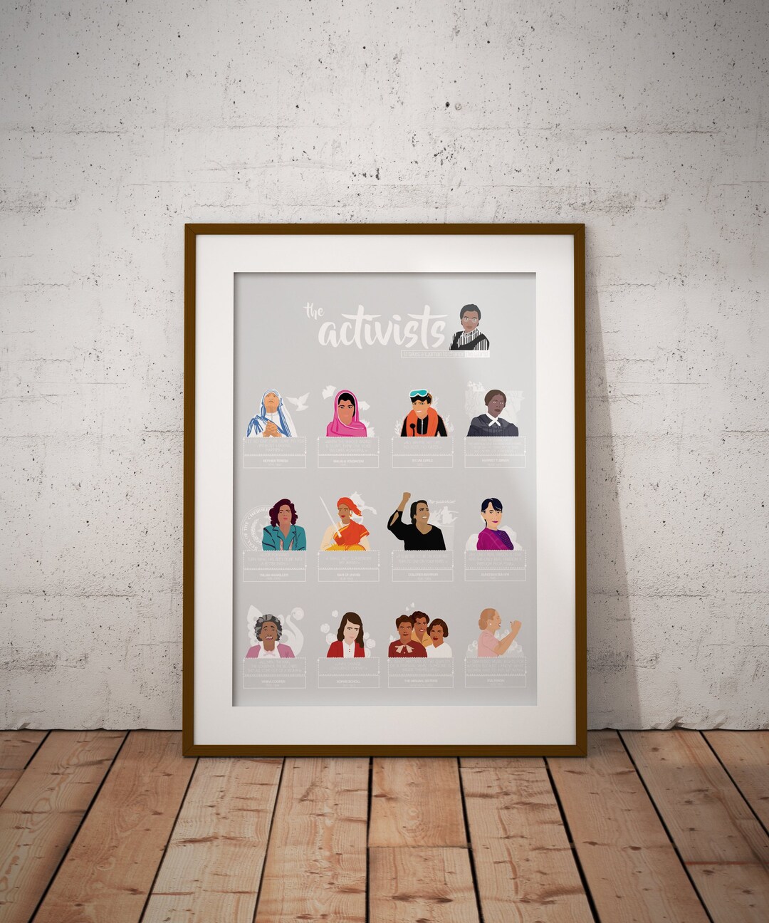 Picture Idea: Activist Portrait Feminist Icons Minimalist Illustration Powerful