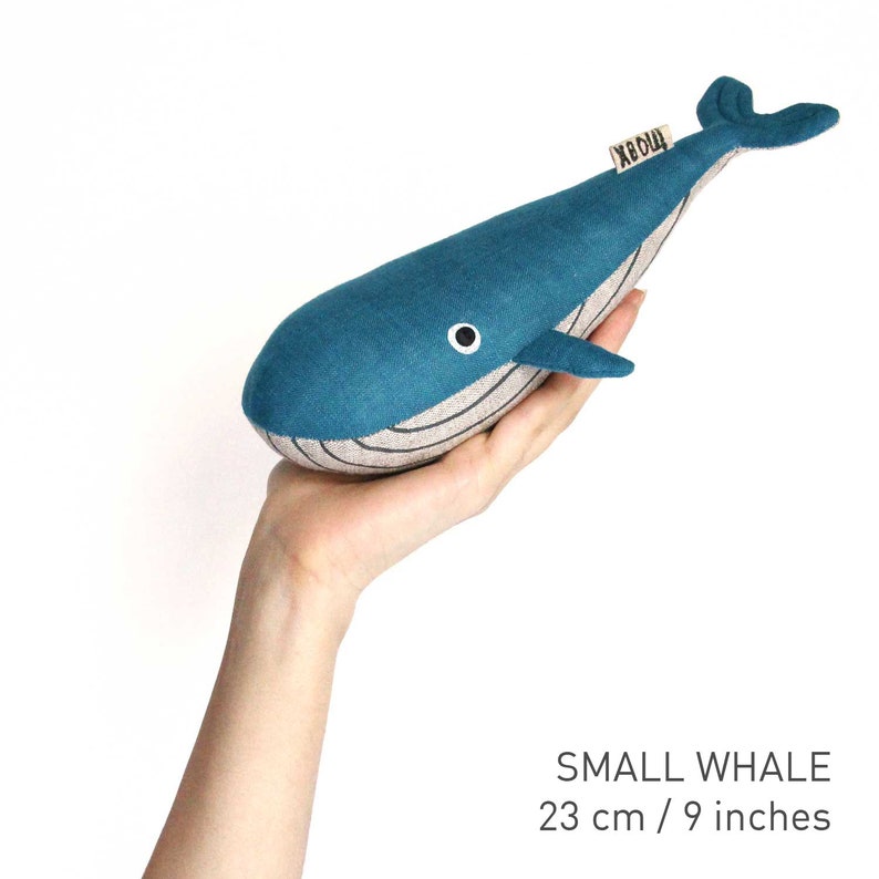 Stuffed Toy Stuffed Whale Toy Animal Toy Soft Toy Whale Whale Nursery Linen Toy. Blue Whale Ocean Nursery Nautical Nursery