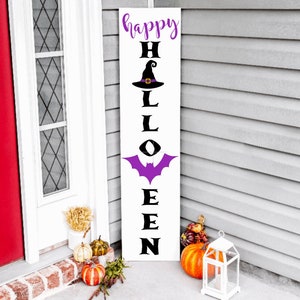Reversible Halloween/Fall Porch Sign | Autumn Porch Sign | Fall Decor | Outdoor Halloween Decor | Reversible Porch Sign | Fall Porch Sign