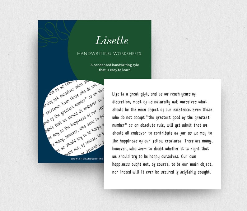LISETTE Handwriting Practice Sheets, PRINTABLE Lowercase, Uppercase and ...