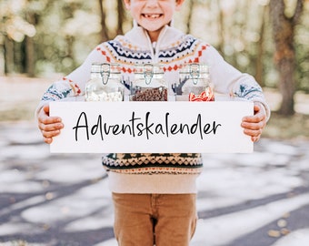 Aufkleber Adventskiste Adventskalender