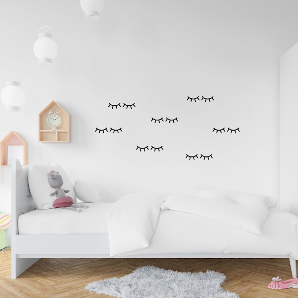 Wandsticker Sleepy Eyes Wandtatoo Kinderzimmer