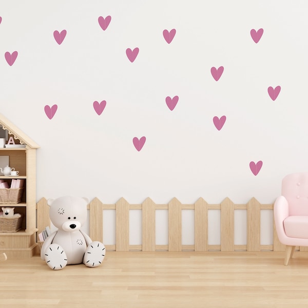 WandstickerHerzchen Herzen Wandtatoo Kinderzimmer