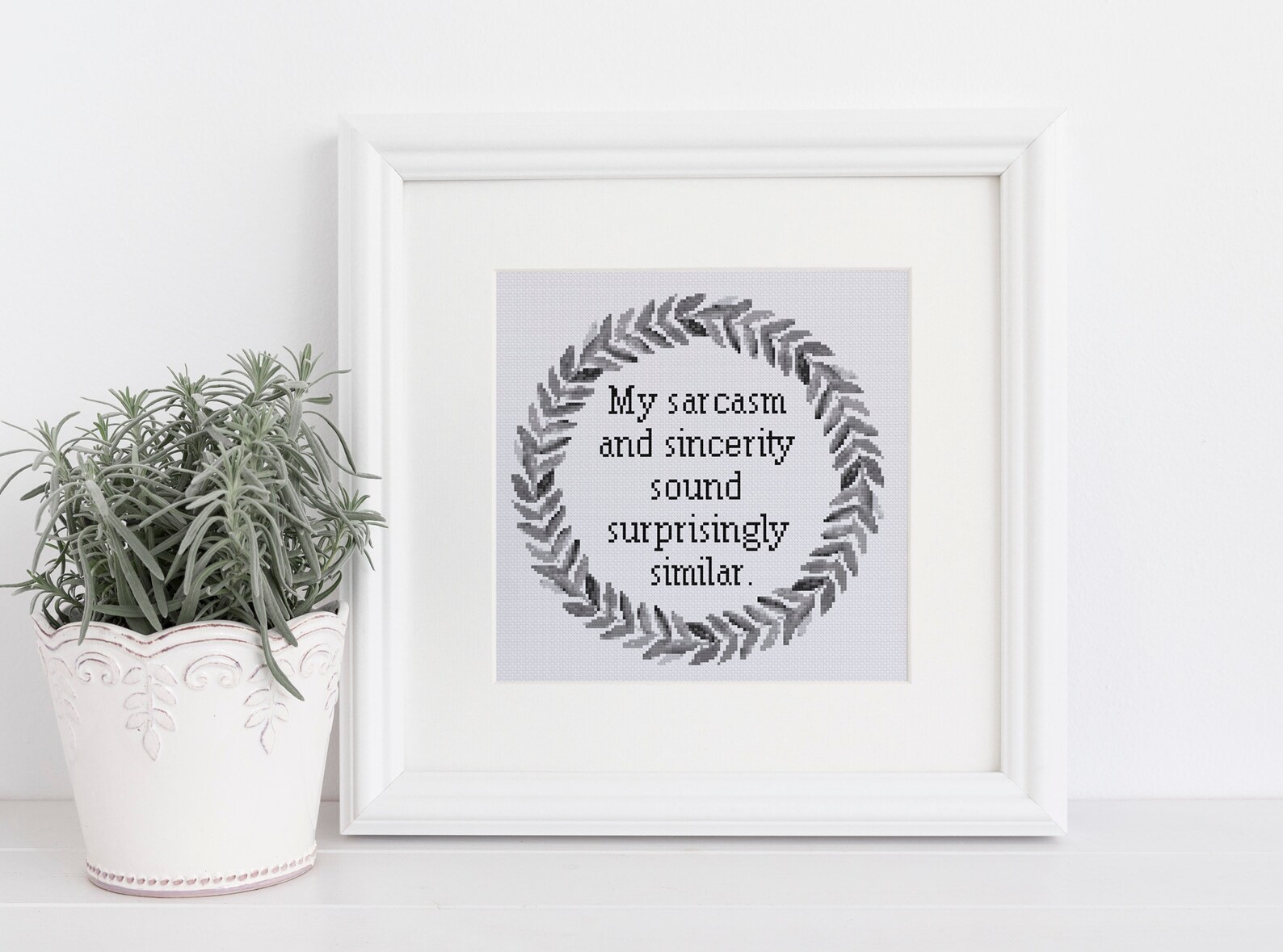 My Sarcasm and Sincerity Sound Surprisingly Similar Cross Stitch ...
