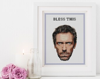 Bless this House Cross Stitch Pattern