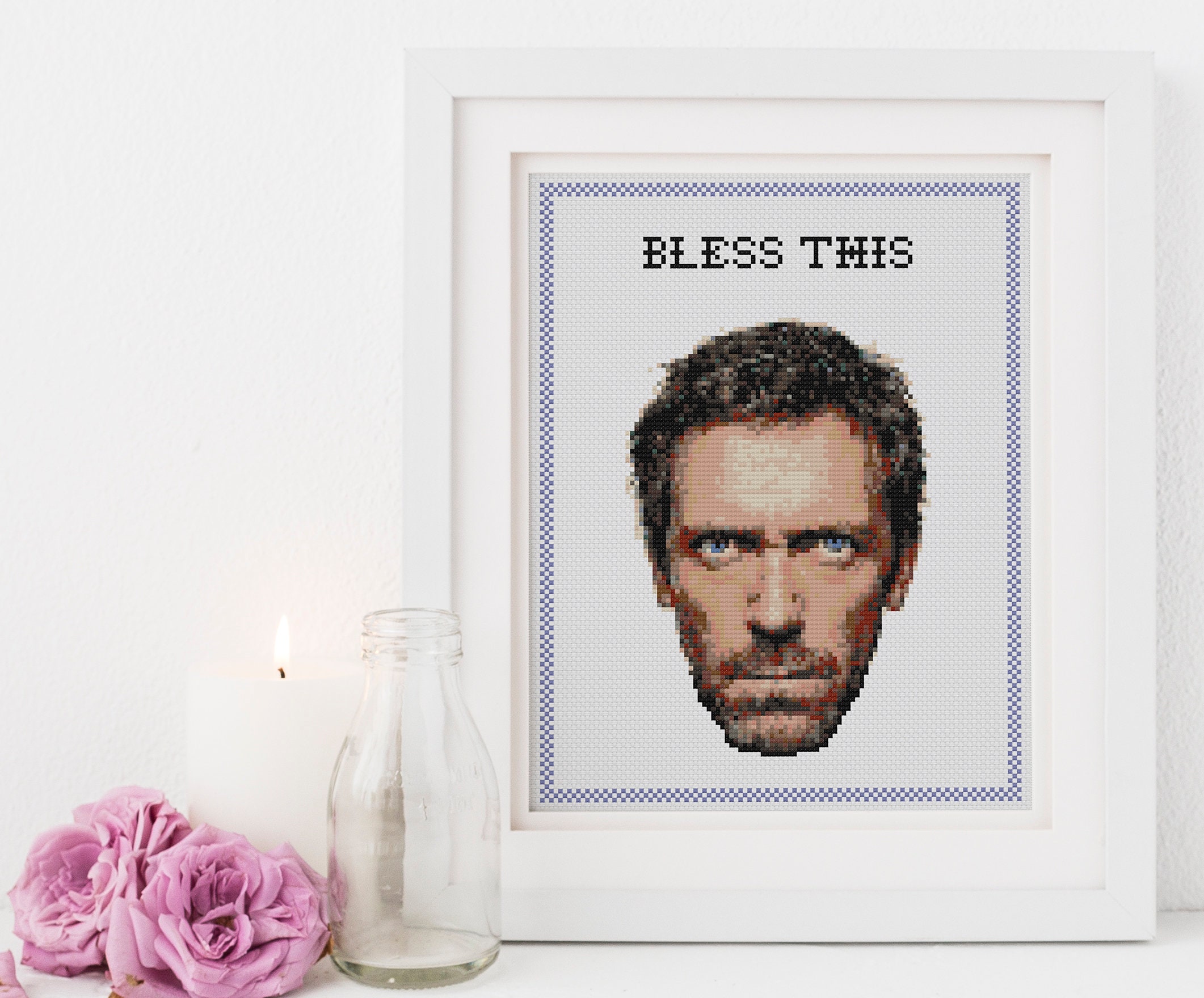 Bless This House Cross Stitch Pattern Etsy