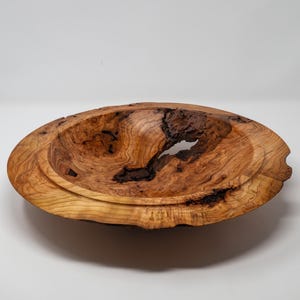 Rustic Black Cherry Burl Platter