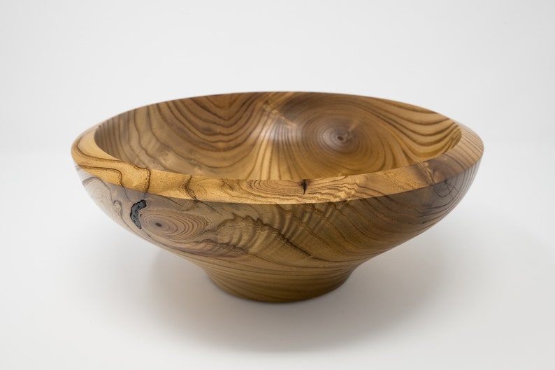 Russian Olive Wood Bowl With Beautiful Patterns and Tone 9 Inch Dia Etsy