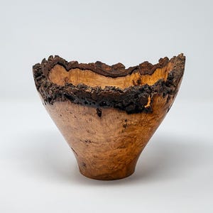 Live Edge Black Cherry Burl Bowl