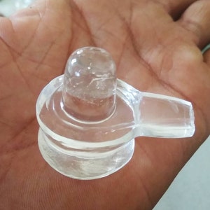 Himalayan Crystal Quartz Shivlingam, Healing Crystal Quartz Gemstone Shivling, Unique Birthday Gift, Hindu God Shivling