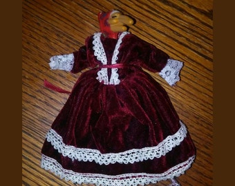 Dollhouse miniature ooak folk art granny doll