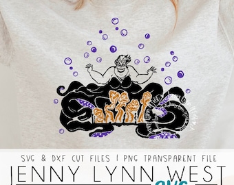 Ursula’s Garden SVG Little Mermaid SVG Shirt Ariel SVG Little Mermaid png Villain Iron On Shirt Cricut Sublimation Boo Bash  Halloween Svg