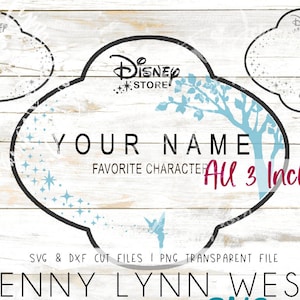 Disneystore Cast Member Name Tag DisneyWorld Employee Tag Cut File Cricut SVG DXF Png Disneystore Cut File  Halloween Cast Stroller Tag Svg