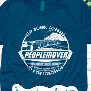 Peoplemover SVG Space Mountain Tomorrowland Descarga digital Parque Vacaciones Camisetas Archivo de corte Planchado Silueta Cricut Jenny Lynn West