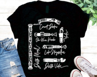 Star Wars Light Saber Lightsaber Hilt SVG Designs Obi Wan Kenobi Jedi Cricut Shirt Cut File Silhouette Galaxy’s  Edge Sublimation Png