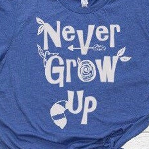 Peter Pan SVG Never Grow Up Iron on Digital Download World Park Tshirt Cutting File DXF Never Grow Up File Sublimation Png Peter Pan SVG