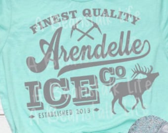 Frozen 2 SVG Arendelle Ice Company Frozen Shirt Disneyland DisneyWorld Shirt PNG svg Cut File Iron On Shirt Transfer Clipart Arendelle Aqua