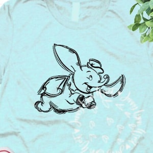 Dumbo Sketch SVG Dumbo SVG Dumbo Ride Digital File Cricut Cut file Vacation Park Shirts Screenprint Download Iron on PNG Dumbo Drawing