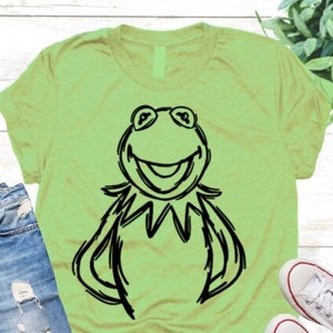 Kermit SVG Muppets Kermit the Frog SVG Muppets Kermit Sketch svg dxf Cut File Iron On Kermit Sublimation PNG Iron On The Muppets Show svg