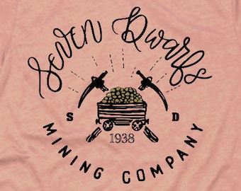 Seven Dwarf Mining Company Shirt DisneySVG Hand Lettered Clipart Silhouette Snow White Dwarfs Download Digital File Cricut Cut file