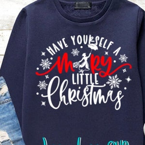 Mary Poppins Christmas SVG Have Yourself a Mary Little Christmas SVG silhouet Cricut gesneden bestand ontwerp Mary Poppins kerstbord shirt