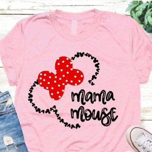 File digitale SVG Mini Topolino Mamma Topolino Disneyland Mini Silhouette Cricut DXF PNG