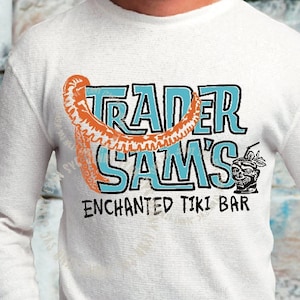Trader Sam&#39;s Enchanted Tiki Bar SVG Trader Sam Bar Sublimation PNG Cricut Cut file Disneyland DisneyWorld Tiki Room Shirt Download DXF