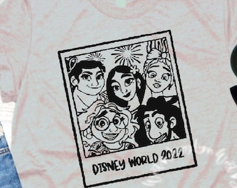 Encanto SVG Disneyworld Selfie Polaroid Photo Madrigal Family SVG Encanto Shirt Digital Files svg Silhouette PNG dxf Bruno Isabela Luisa