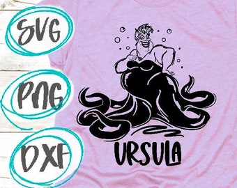 Little Mermaid SVG Ursula SVG DisneySVG Cut Disneyland svg Villain Cricut svg Sublimation Png Little Mermaid png Little Mermaid Ursula Svg