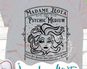 Madame Leota SVG Psychic Medium Haunted Mansion Ride SVG Silhouette Cricut Cut file Dxf Welcome Foolish Mortals Ride Sublimation Png