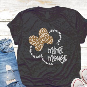 Mimi Mouse Mickey Leopard Heads Disneyland SVG Minnie Bow Digital File SVG Disneyworld Mimi Mouse Silhouette Cricut Shirt Sublimation PNG