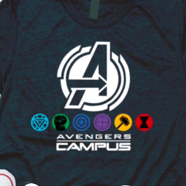 Avengers Campus Marvel SVG Screen print Iron On Digital Cut Files Avengers California Adventure SVG PNG