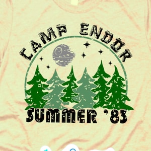 Starwars SVG-skjorta Camp Endor-klippfil Stryk-på-fil Cricut digital klippfil Silhuett StarWars SVG PNG StarWars-skjorta Galaxy Edge svg