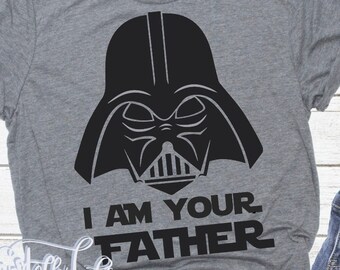 Star Wars SVG I am Your Father Darth Vader Cut File Iron On Cricut Printable Digital Cut File Silhouette Star Wars SVG PNG