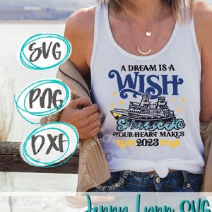 Cruise Line Cast WISH svg Cruise Dream Schnittdatei SVG PNG Sublimation Cricut Silhouette Schneidemaschine Walt DisneyWorld Disneyland